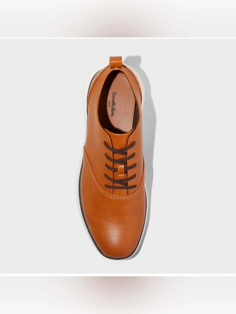Goodfellow & Co Men's Luis Hybrid Oxford Sneakers in Cognac Sz 11